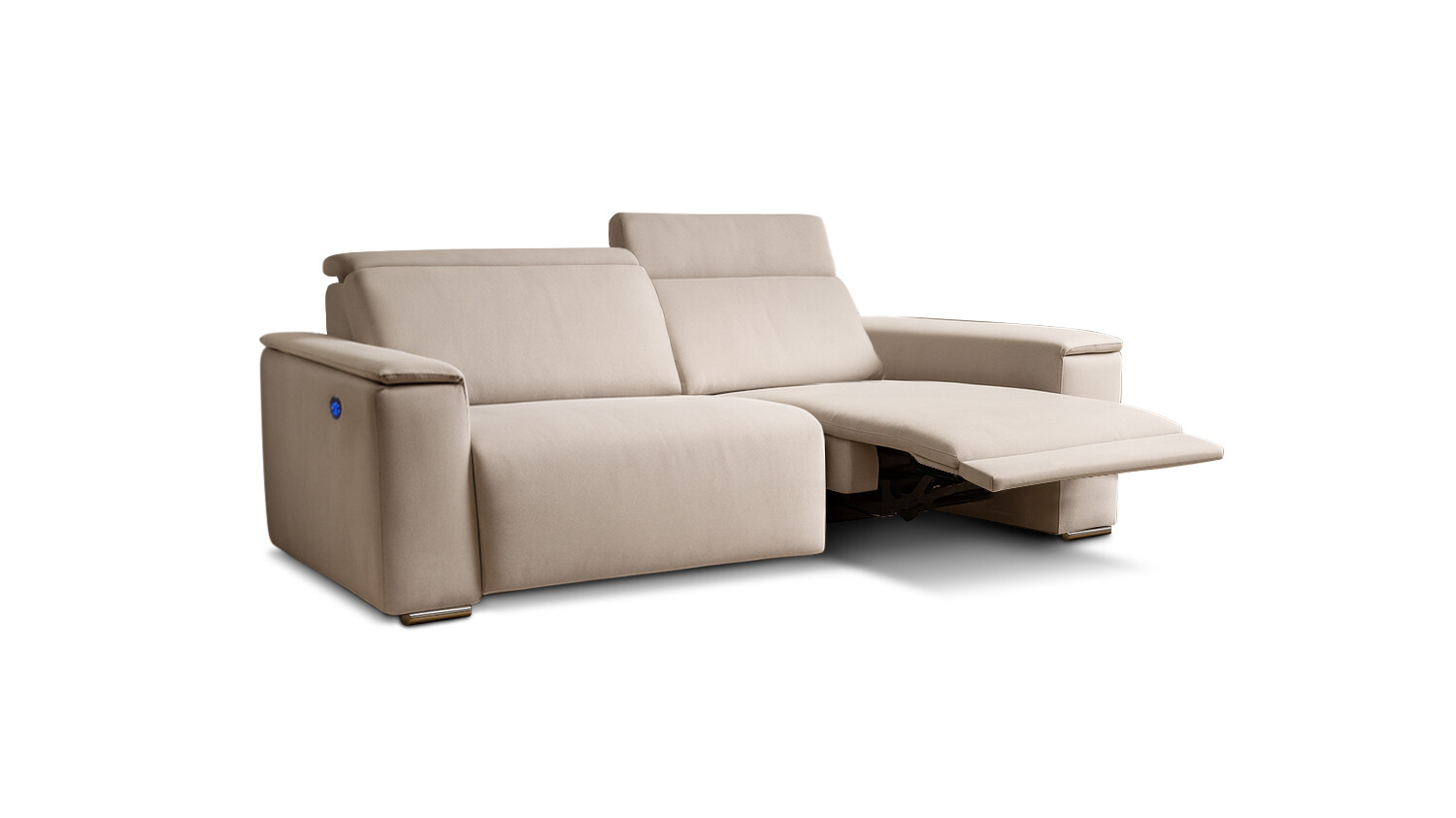 Sofa Reclinable Dos Cuerpos Abierto Puglia