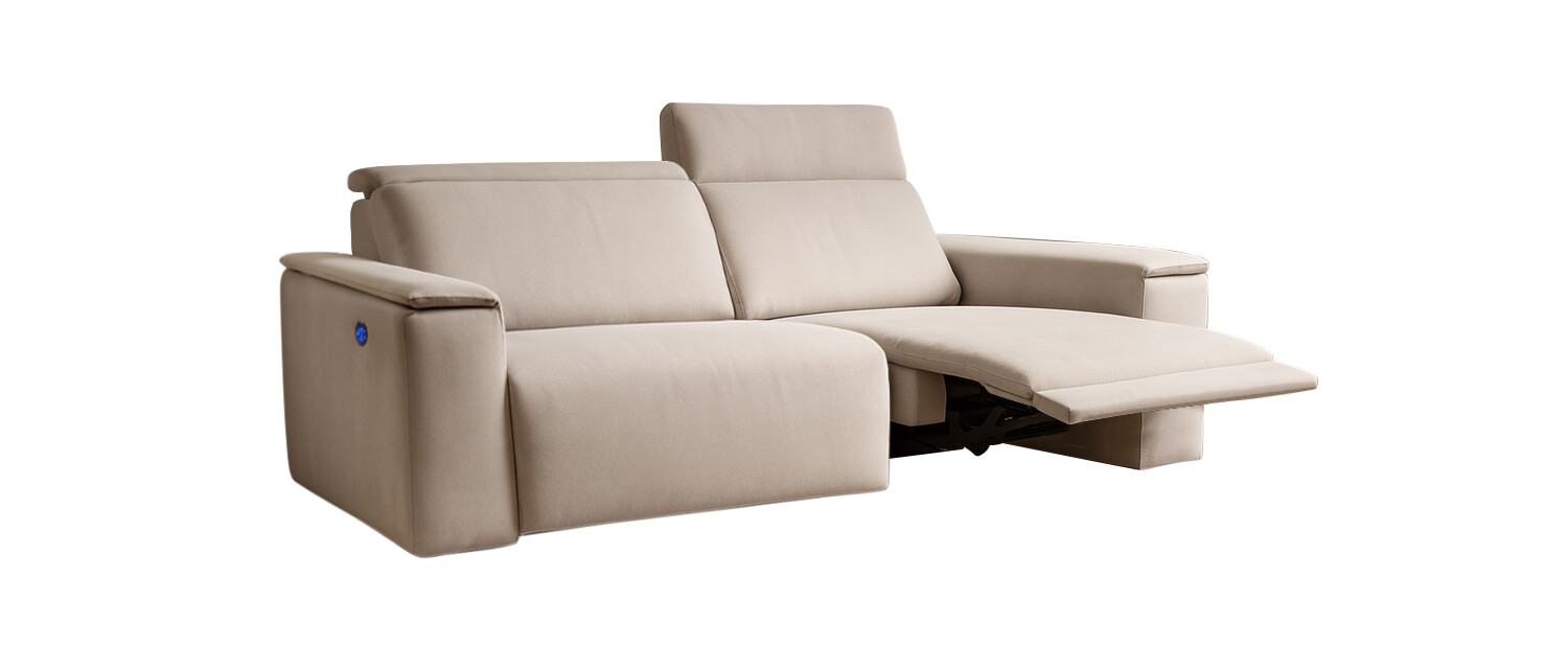 Sofa Reclinable Dos Cuerpos Puglia Abierto