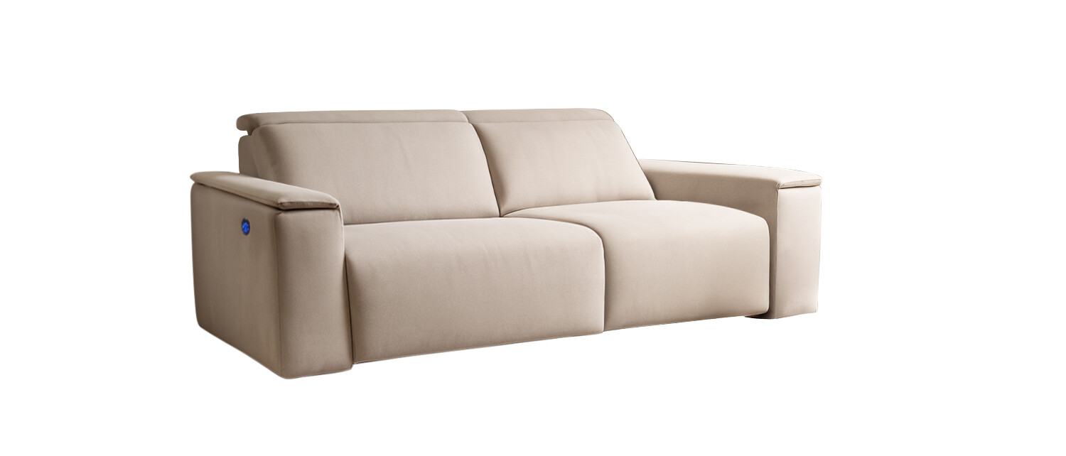 Sofa Reclinable Dos Cuerpos Puglia Cerrado