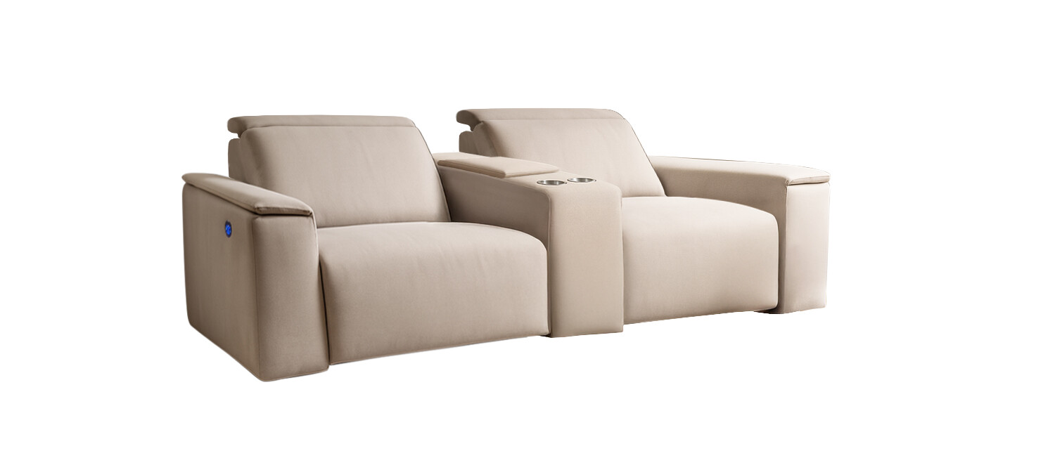 Sofa Reclinable Gaveta Cerrada