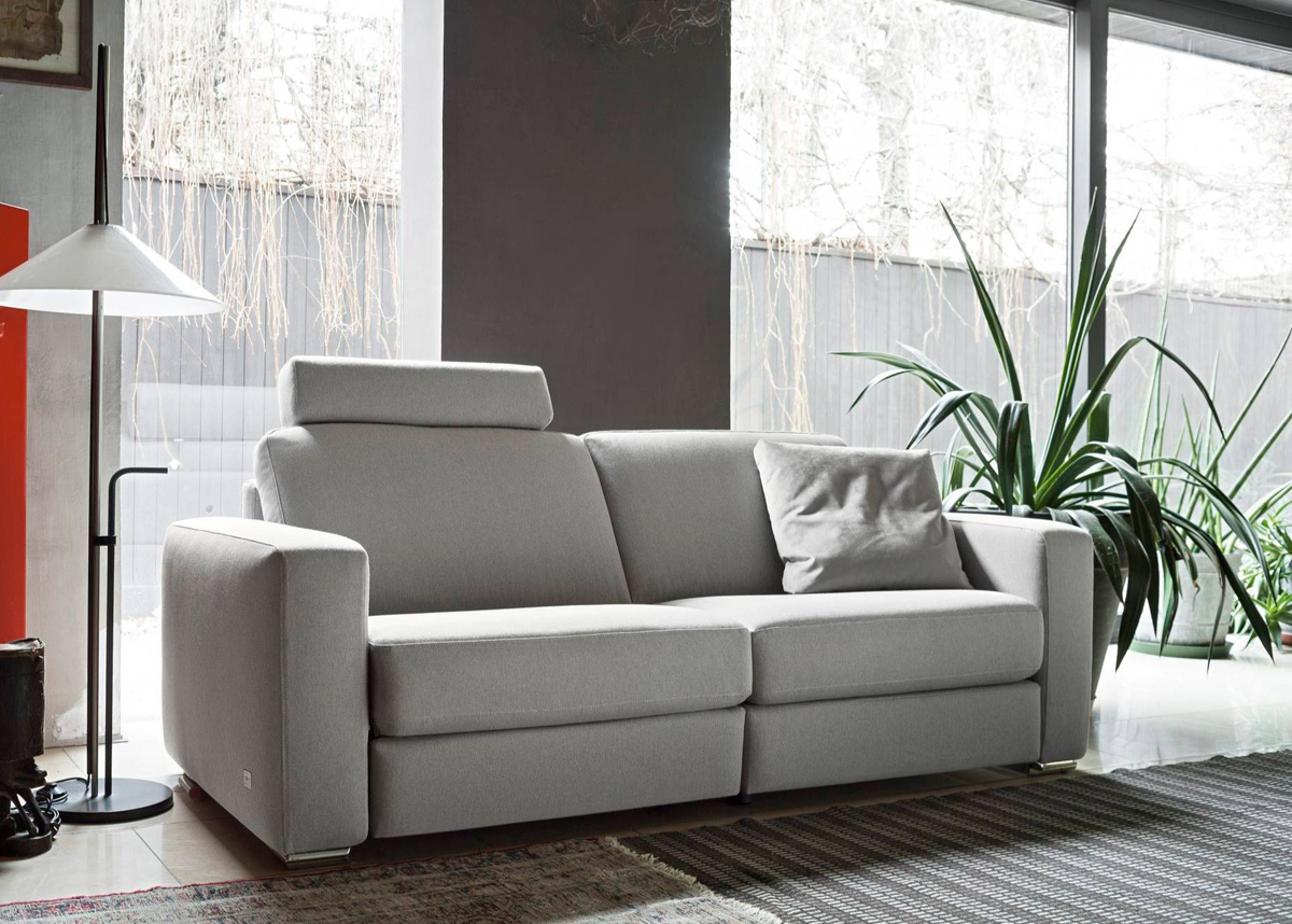 sofa reclinable cerrado cabezal